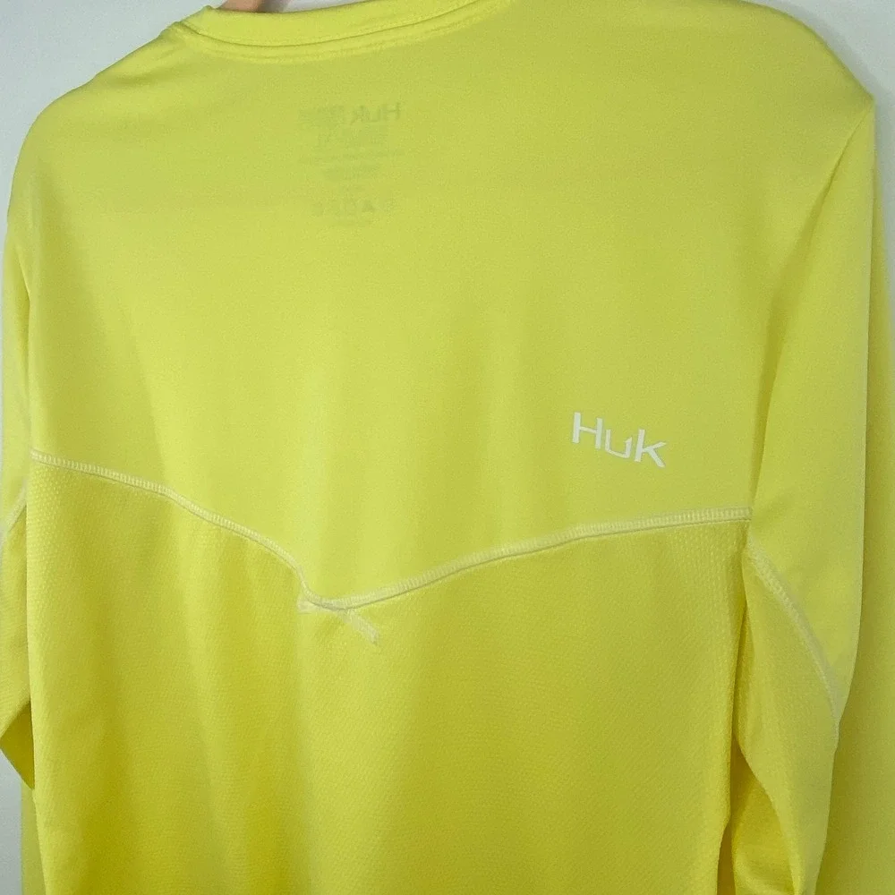Huk Performance Fishing Long Sleeve‎ Shirt Men's Sz XL Stretch Breathable